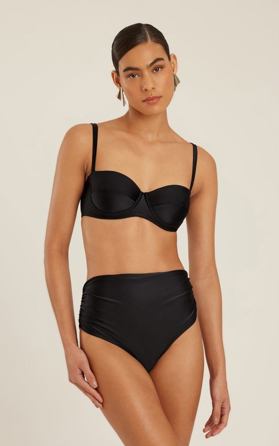 Biowear Lenny Niemeyer | Sutia Meia Taca Preto E Calca Cos Preta Preto
