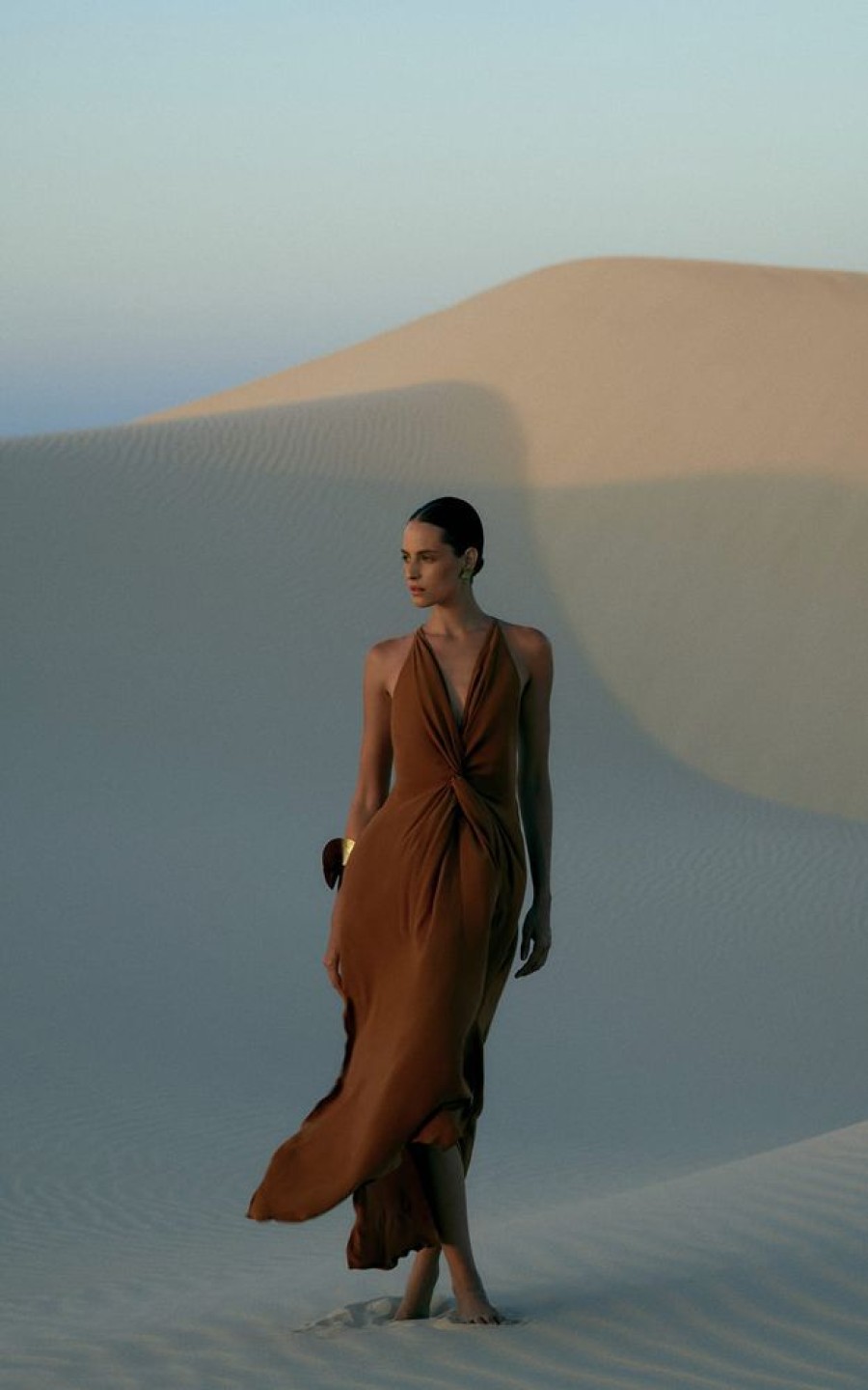 Roupas Lenny Niemeyer | Vestido Torcao Seda Bronze
