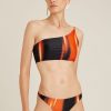 Biquinis Lenny Niemeyer | Top Ombro Slim Recycled Flash E Calca Basica Fina Recycled Flash