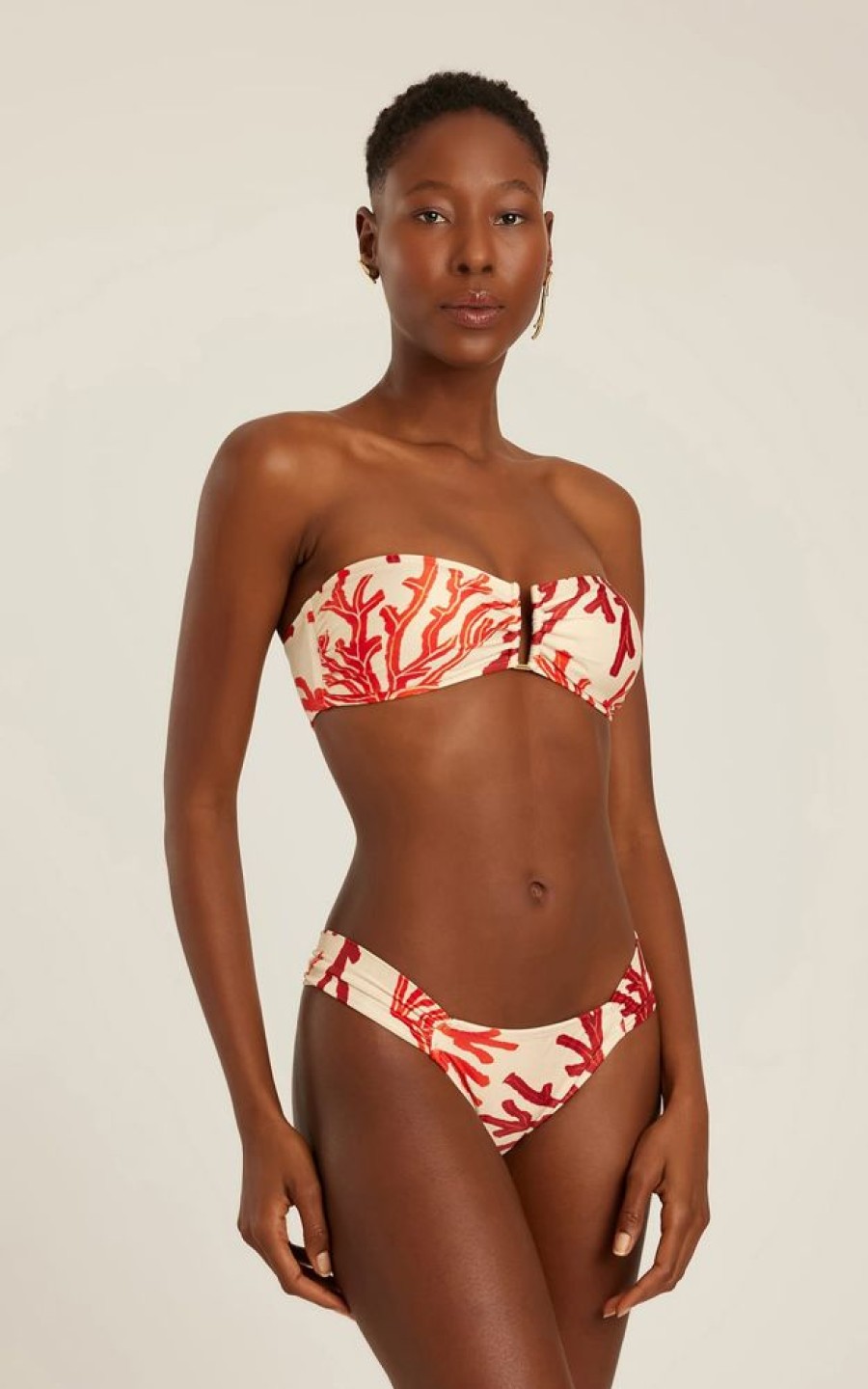 Biquinis Lenny Niemeyer | Sutia Bandeau Rita Noronha Calca Drapeada Noronha