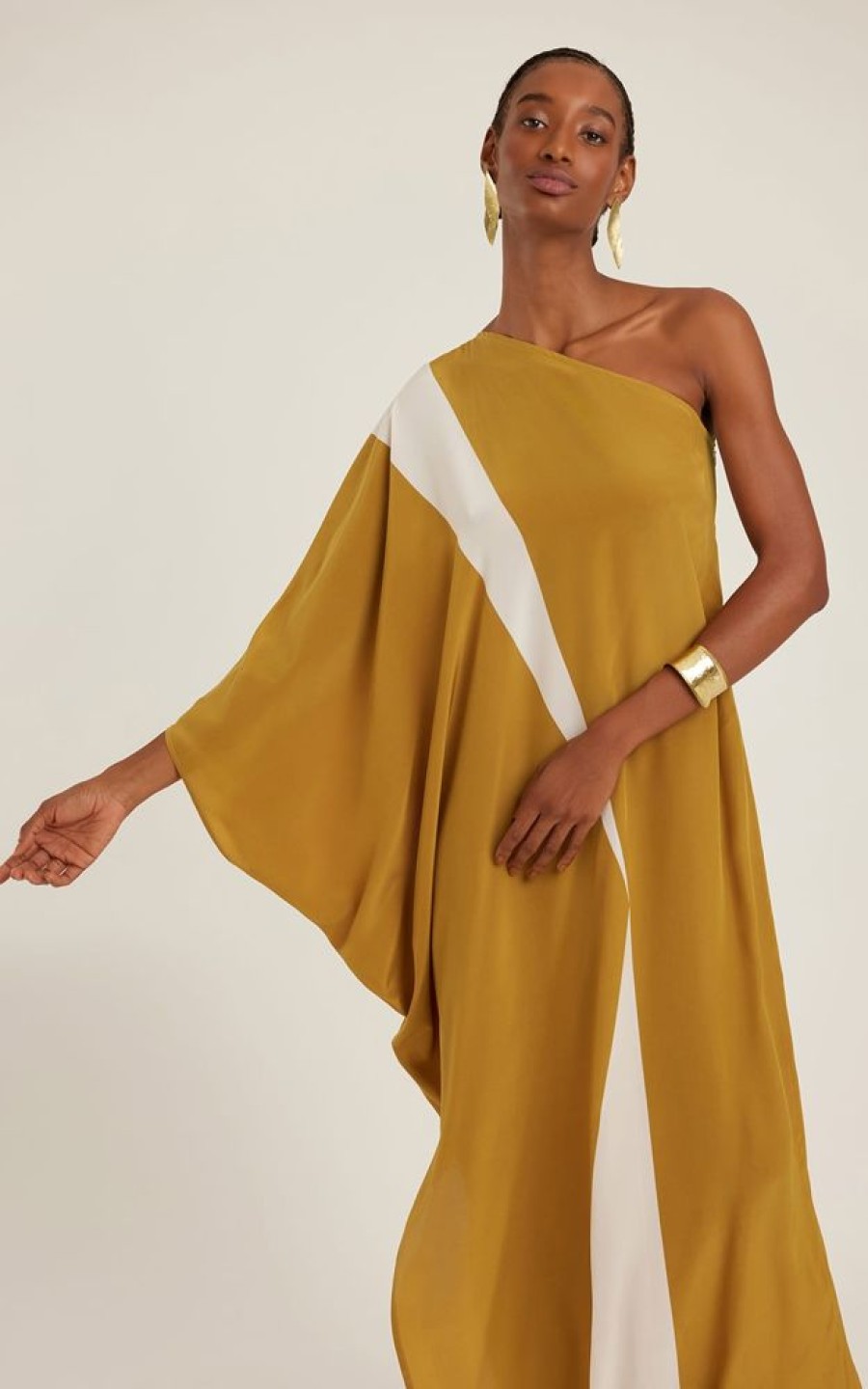 Roupas Lenny Niemeyer | Vestido Um Ombro Seda Lygia