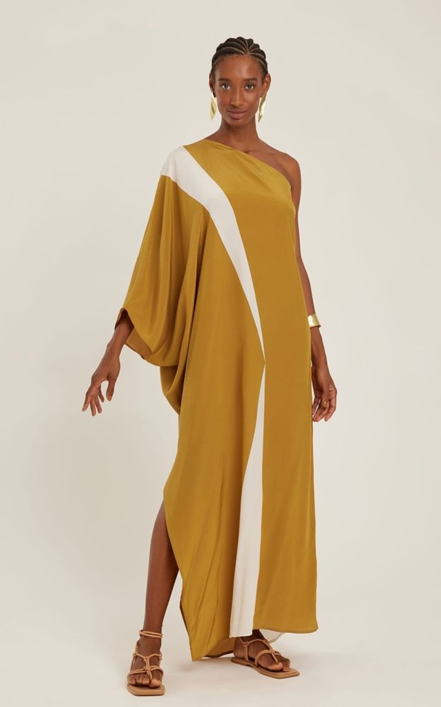 Roupas Lenny Niemeyer | Vestido Um Ombro Seda Lygia