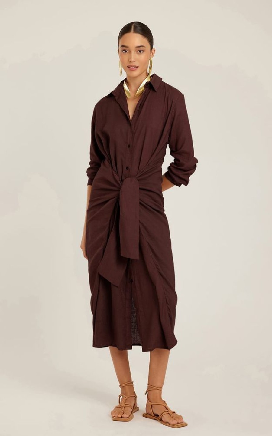 Roupas Lenny Niemeyer | Chemisier Amarracao Cintura Cafe