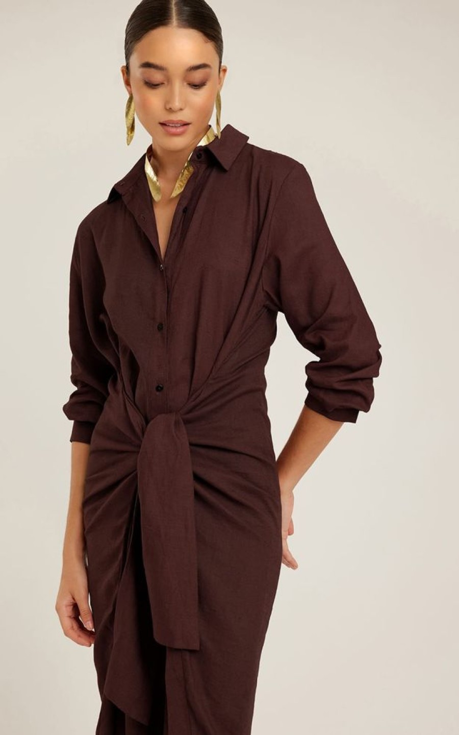 Roupas Lenny Niemeyer | Chemisier Amarracao Cintura Cafe