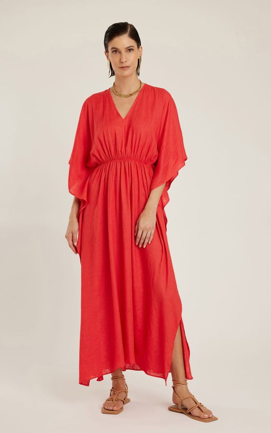 Roupas Lenny Niemeyer | Kaftan Franzido Melancia