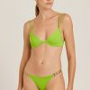 Biquinis Lenny Niemeyer | Sutia Meia Taca Classico Bio Lime E Calca Fina Corrente Bio Lime