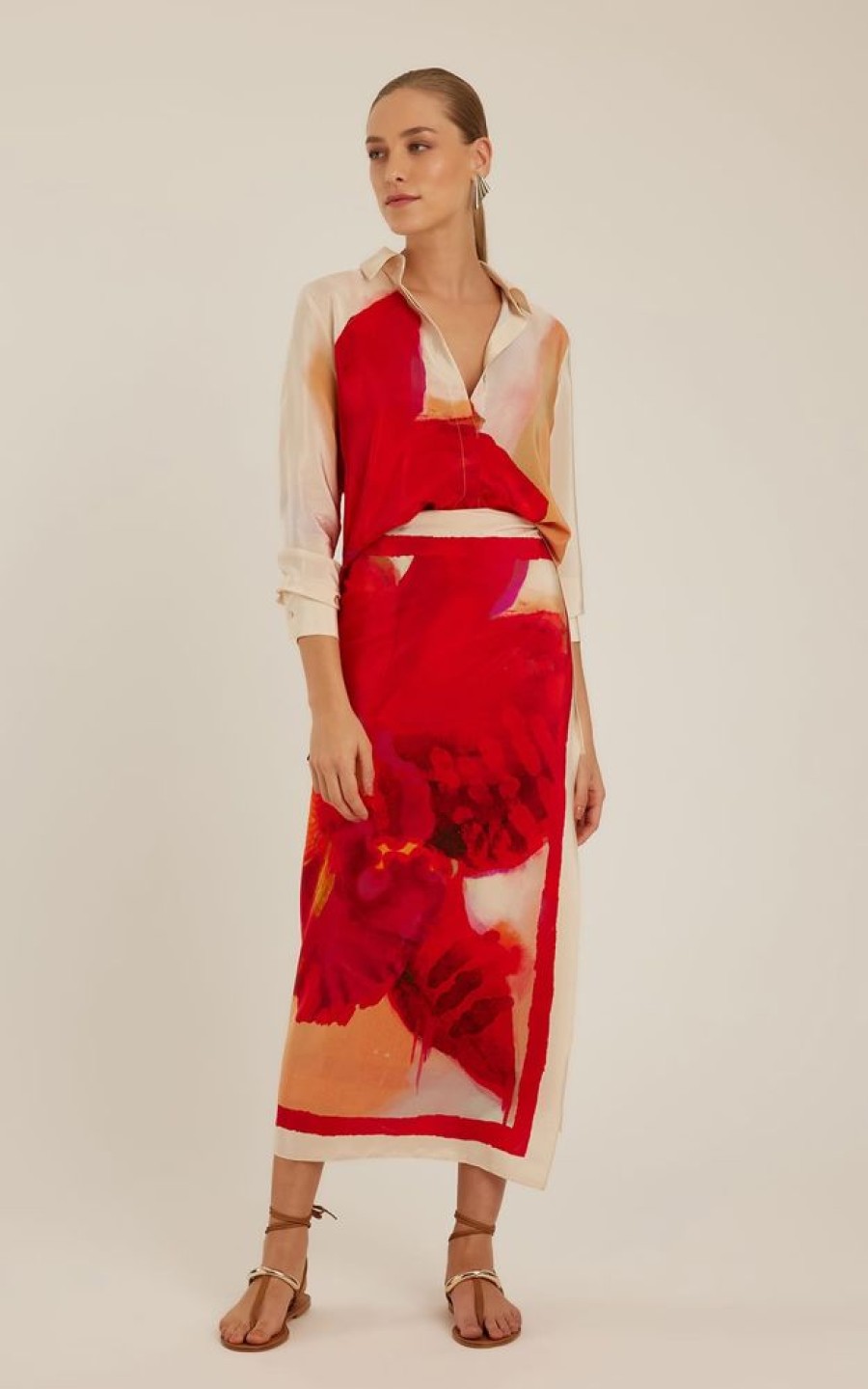 Roupas Lenny Niemeyer | Canga De Seda Flora