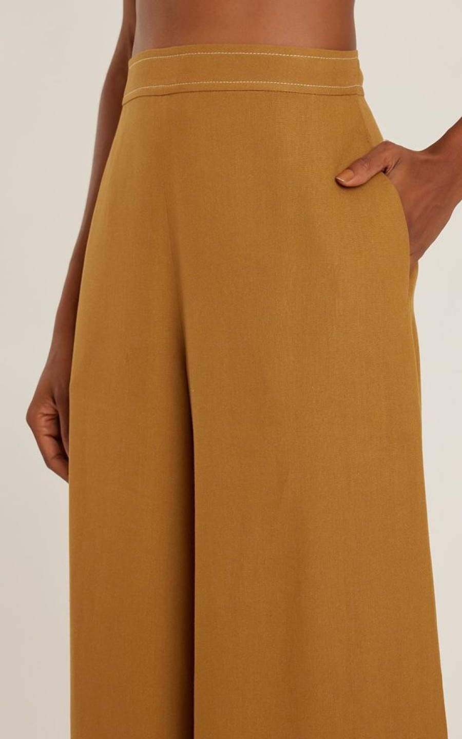 Roupas Lenny Niemeyer | Calca Pesponto Contrastante Ambar
