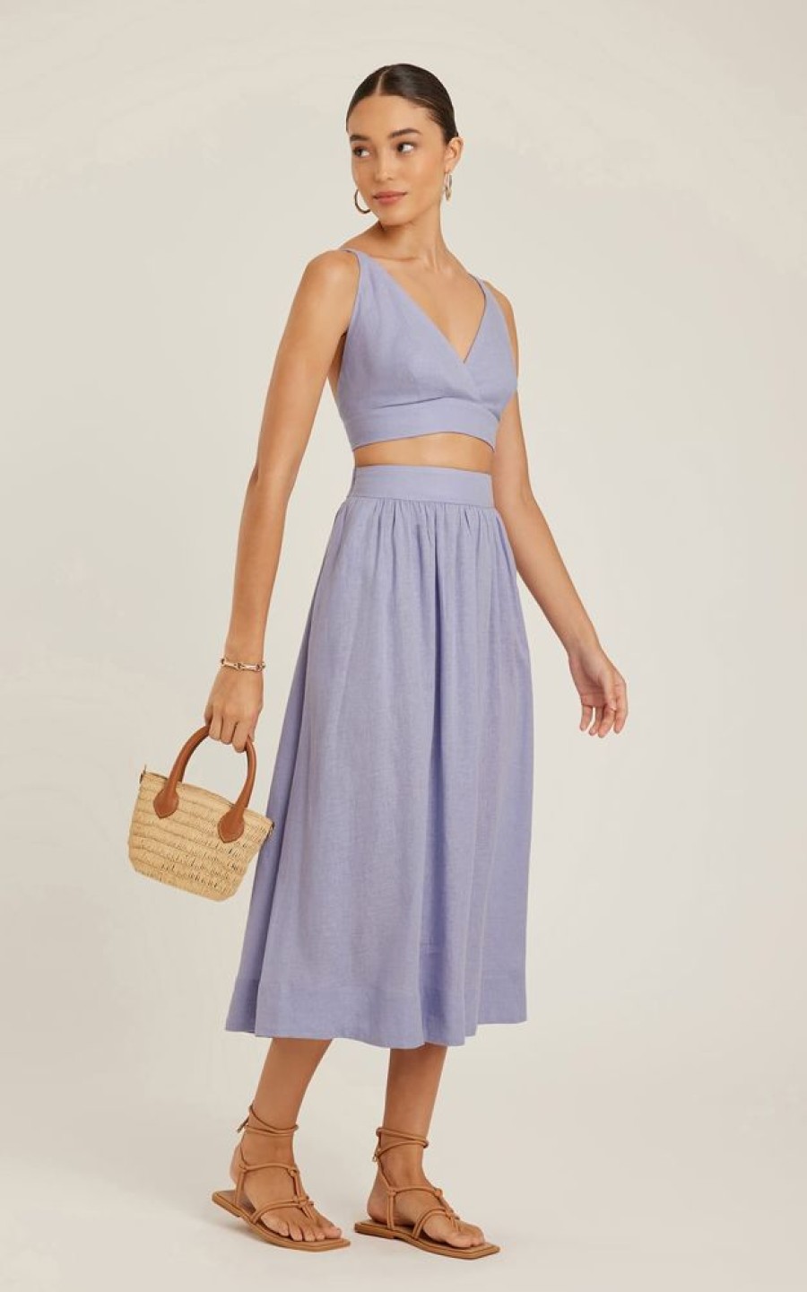 Roupas Lenny Niemeyer | Saia Com Franzido Hortensia