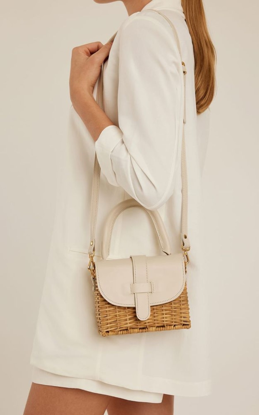 Acessorios Lenny Niemeyer | Bolsa Mini Vime Off White