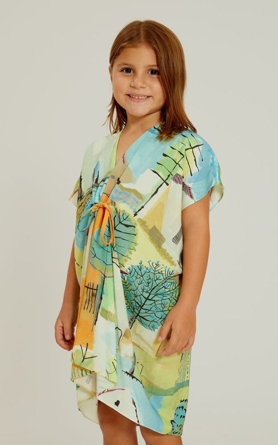 Roupas Lenny Niemeyer | Vestido Franzido Infantil Caraiva