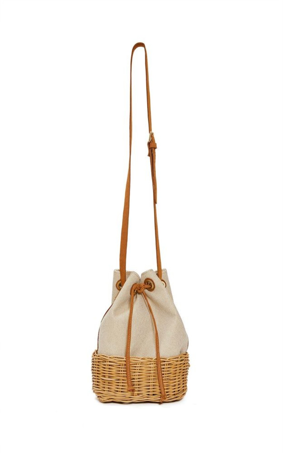 Acessorios Lenny Niemeyer | Bolsa Baldinho Linho Vime Natural