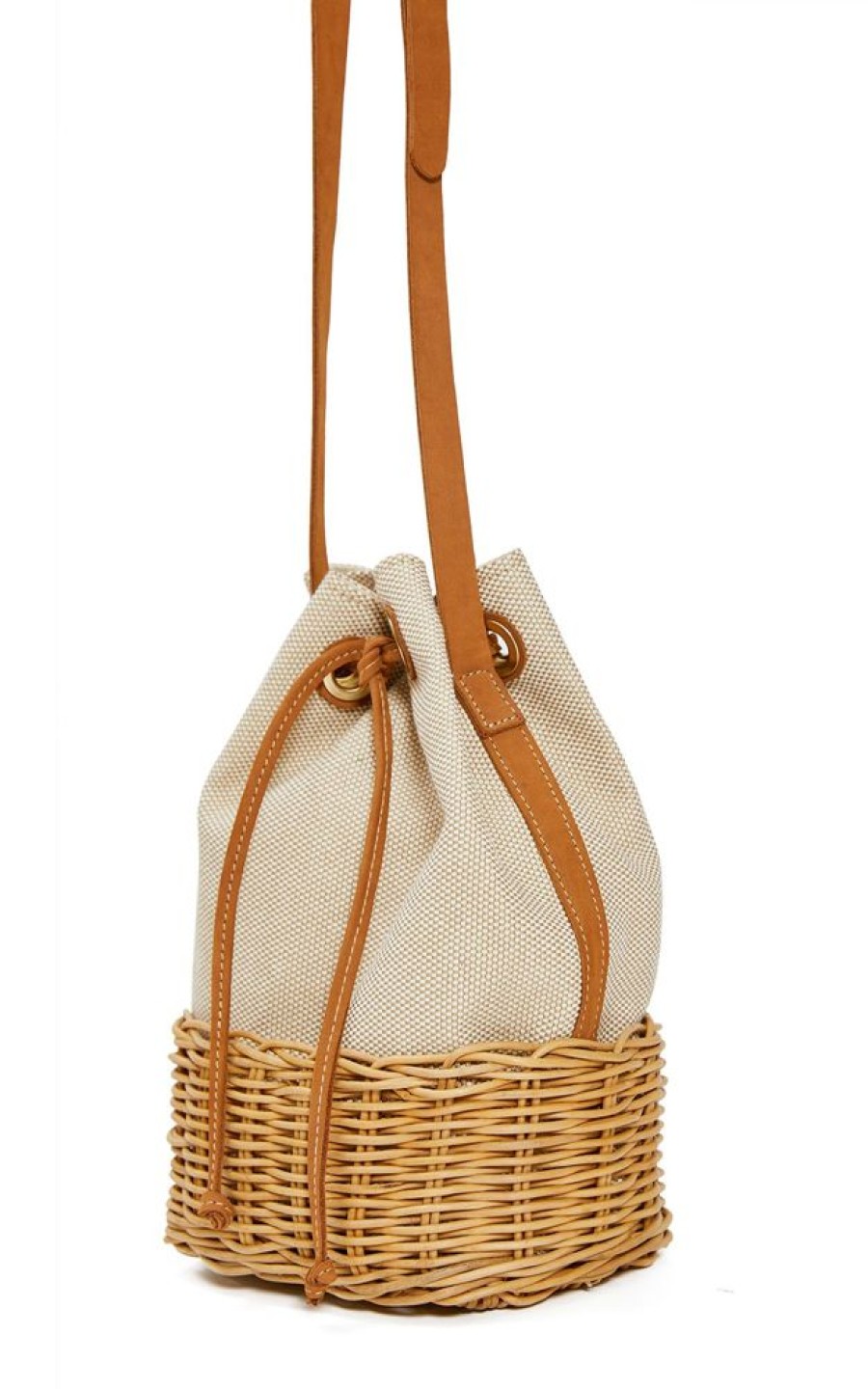 Acessorios Lenny Niemeyer | Bolsa Baldinho Linho Vime Natural