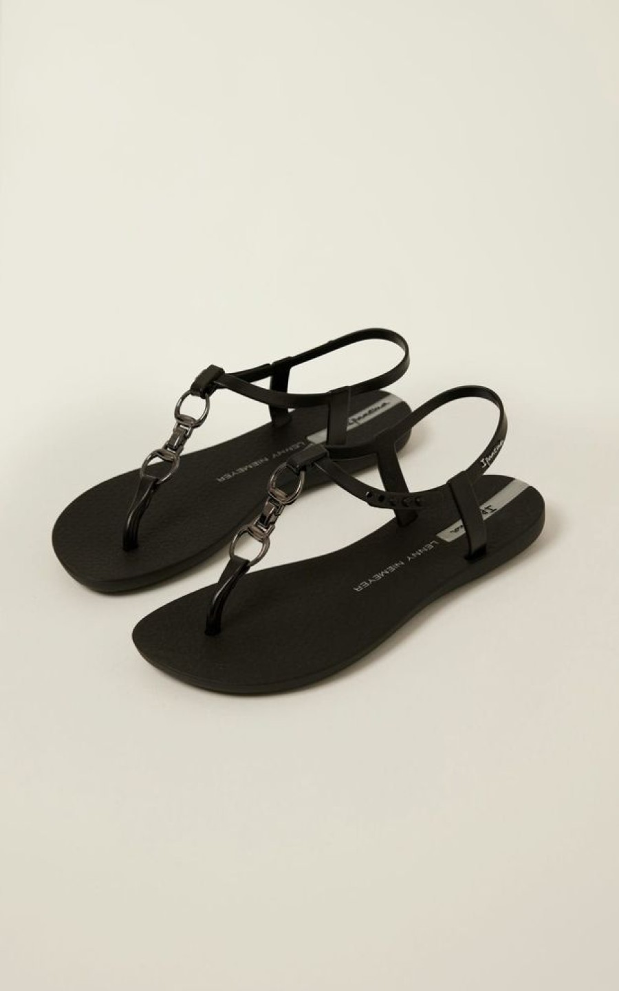 Acessorios Lenny Niemeyer | Sandalia Bridao Argola Preto