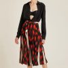 Roupas Lenny Niemeyer | Saia Pregas Transpassada Seda Flash