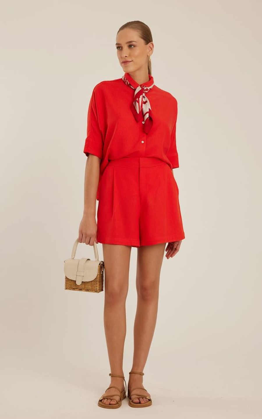 Roupas Lenny Niemeyer | Short Alfaiataria Pregas Caiena