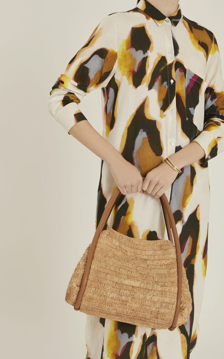 Acessorios Lenny Niemeyer | Bolsa Trapezio Buriti Natural