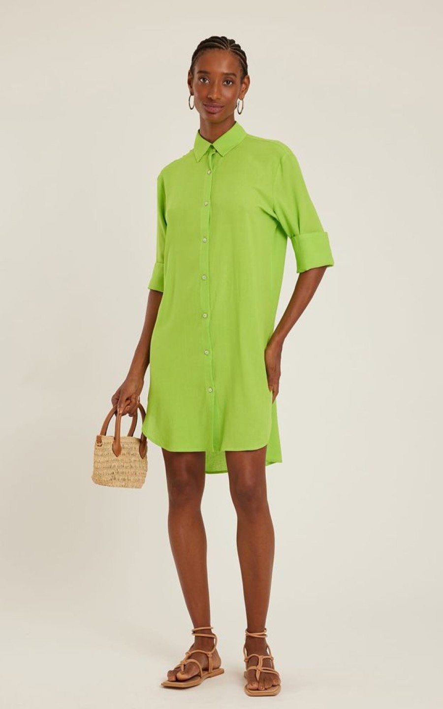 Roupas Lenny Niemeyer | Chemisier Basico Lime