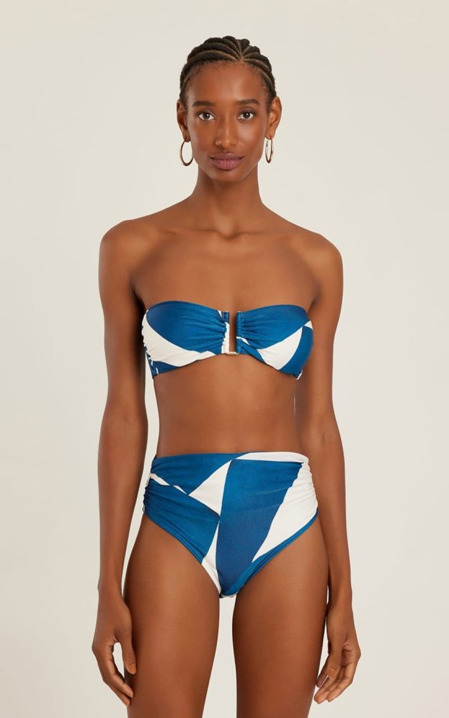 Biquinis Lenny Niemeyer | Sutia Bandeau Rita Burle E Calca Cos Burle