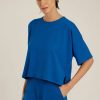 Roupas Lenny Niemeyer | Blusa Moletinho Quadrada Safira