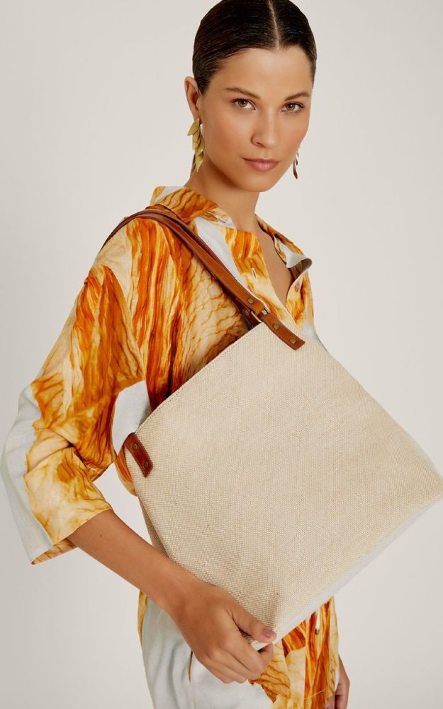 Acessorios Lenny Niemeyer | Bolsa Quadrada Basic Natural