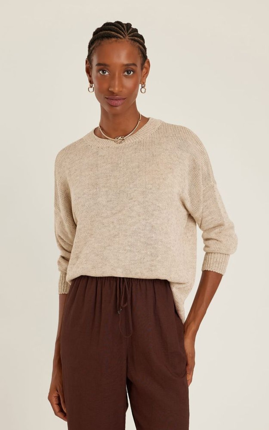 Roupas Lenny Niemeyer | Pull Tricot Natural