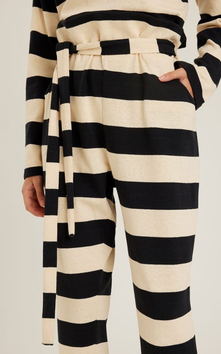 Roupas Lenny Niemeyer | Calca Amarracao Stripes Listra P/B