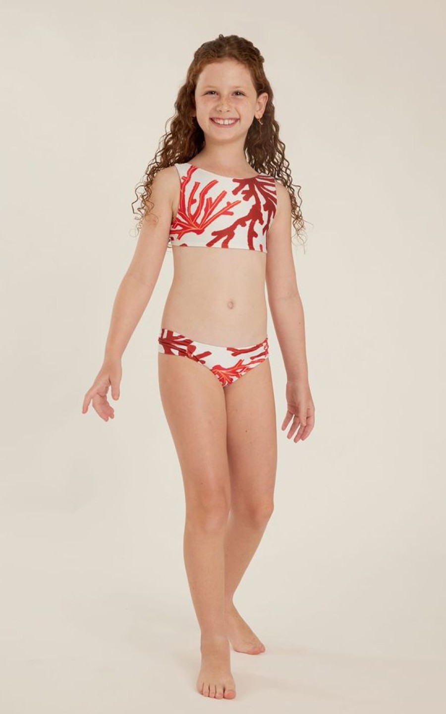 Biquinis Lenny Niemeyer | Sutia Athletic Alto Infantil Noronha E Calca Drapeada Infantil Noronha