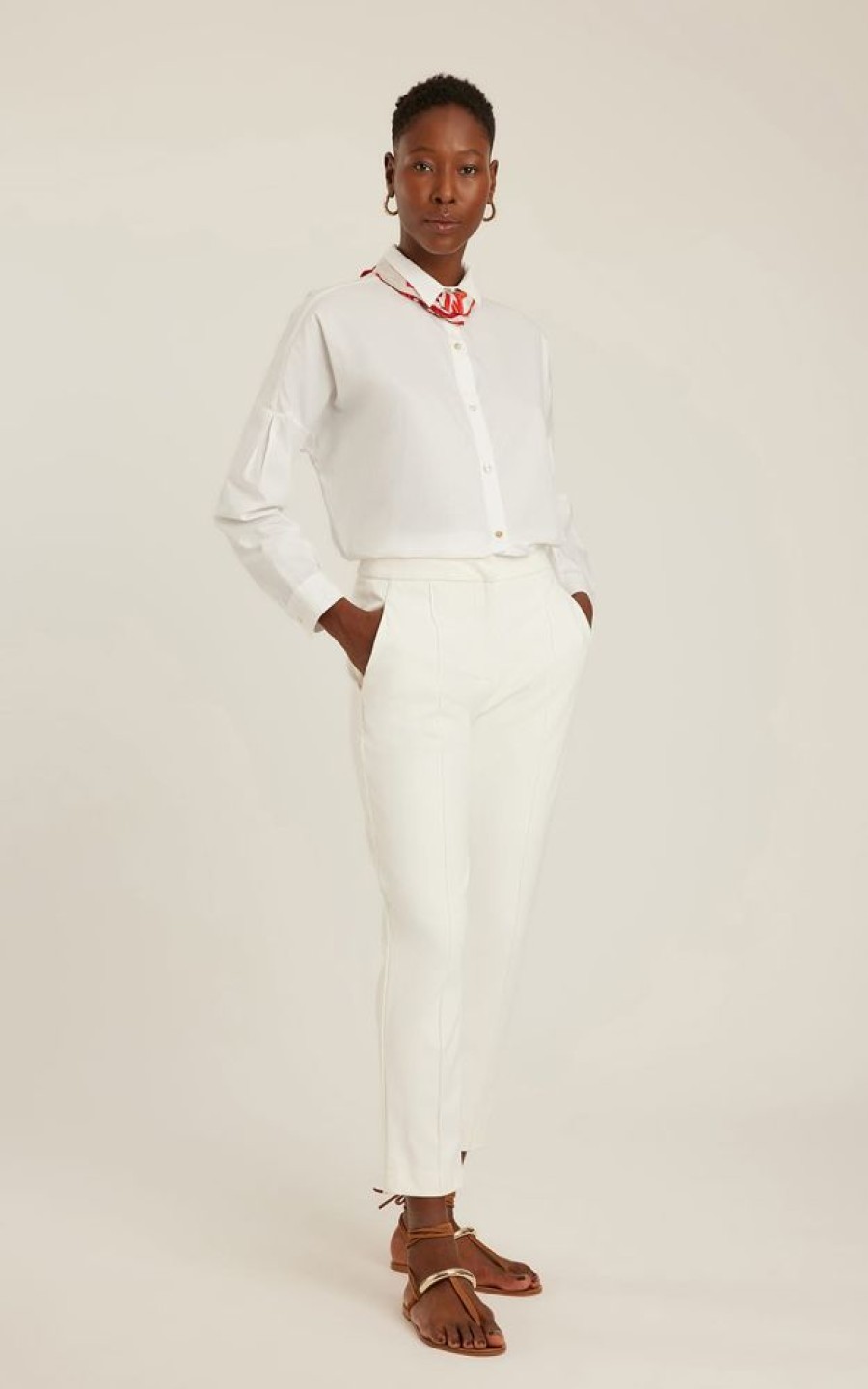 Biowear Lenny Niemeyer | Calca Cintura Alta Off White