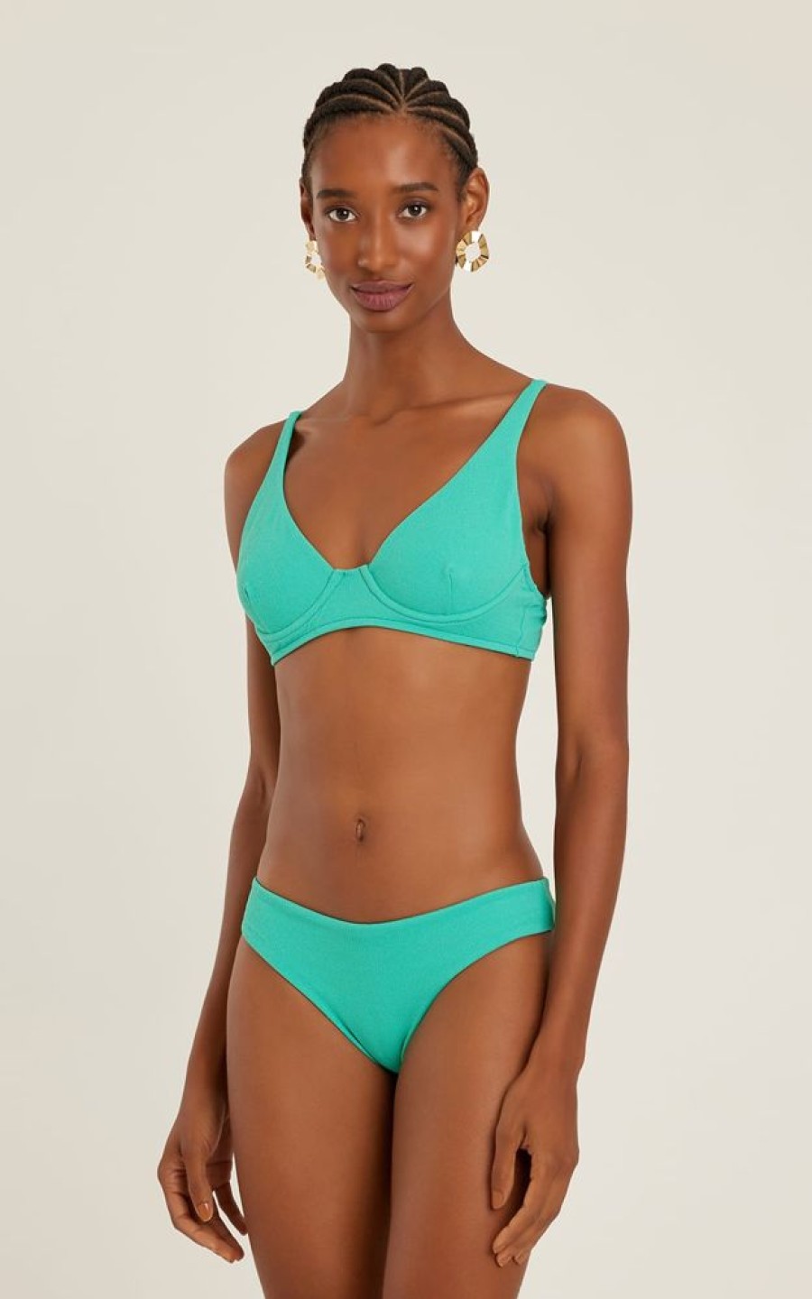Biquinis Lenny Niemeyer | Sutia Meia Taca Alongado Atlantis E Calca Athletic Midi Atlantis