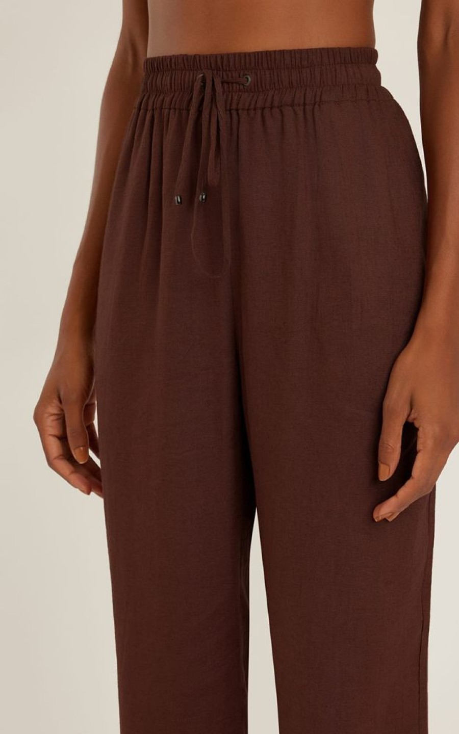 Roupas Lenny Niemeyer | Calca Cos Elastico Cafe