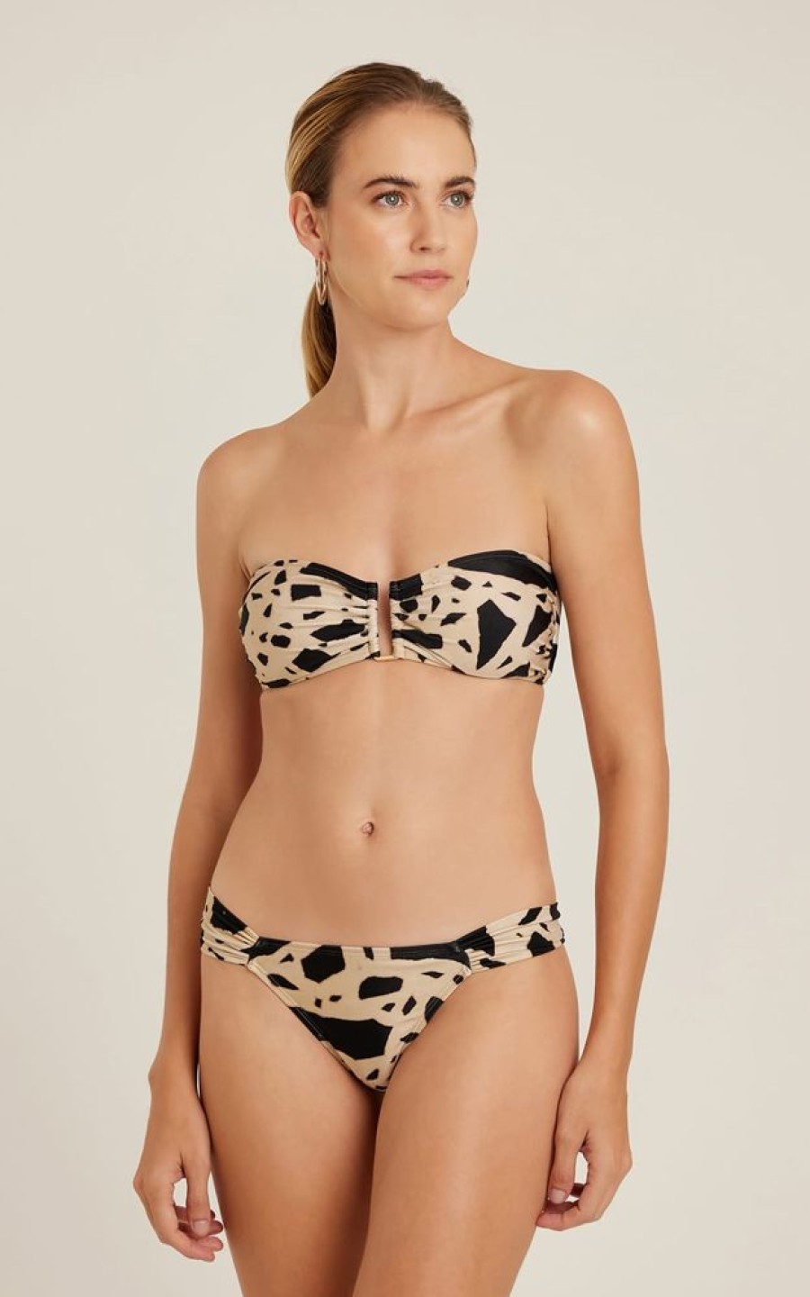 Biquinis Lenny Niemeyer | Sutia Bandeau Rita Elos E Calca Drapeada Elos