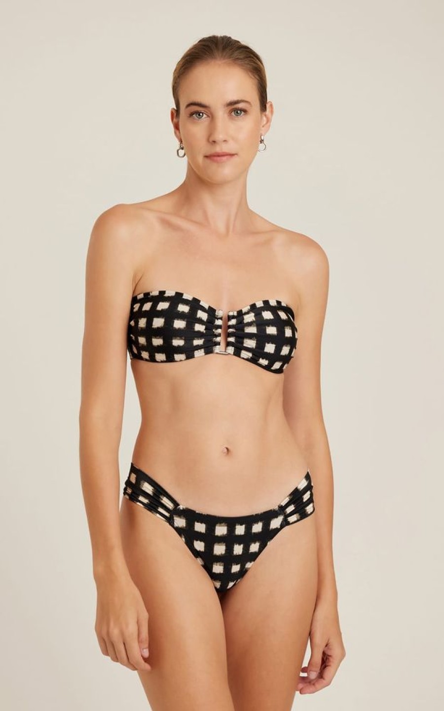 Biquinis Lenny Niemeyer | Sutia Bandeau Rita Vichy E Calca Drapeada Vichy