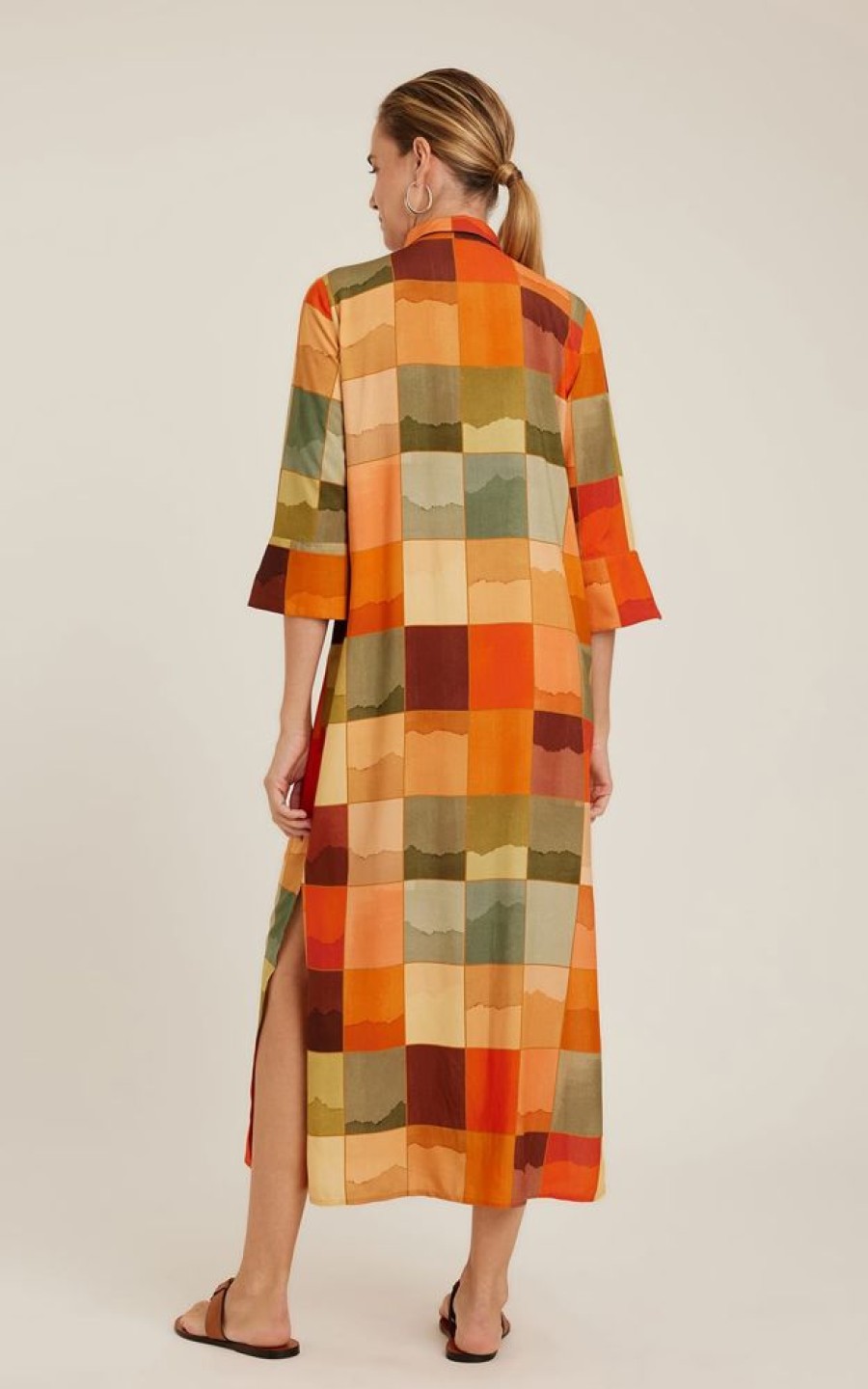 Roupas Lenny Niemeyer | Chemisier Basico Midi Mosaico