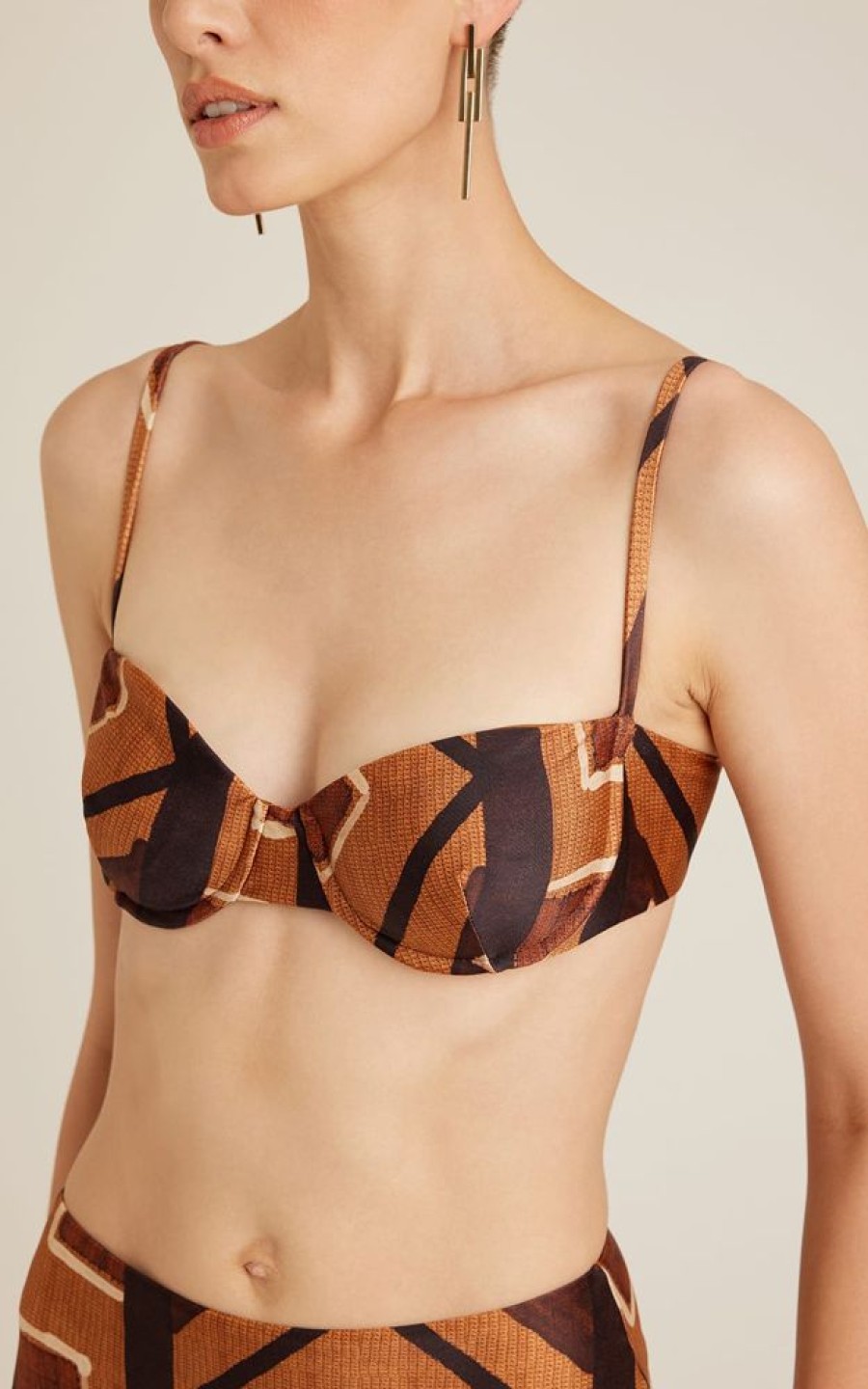 Biquinis Lenny Niemeyer | Top Taca Balconette Recycled Melted E Calca Alta Cava Recycled Melted