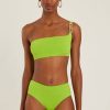 Biquinis Lenny Niemeyer | Sutia Ombro Corrente Bio Lime E Calca Alta Basica Bio Lime
