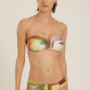 Biquinis Lenny Niemeyer | Sutia Bandeau Rita Carres E Calca Drapeada Carres