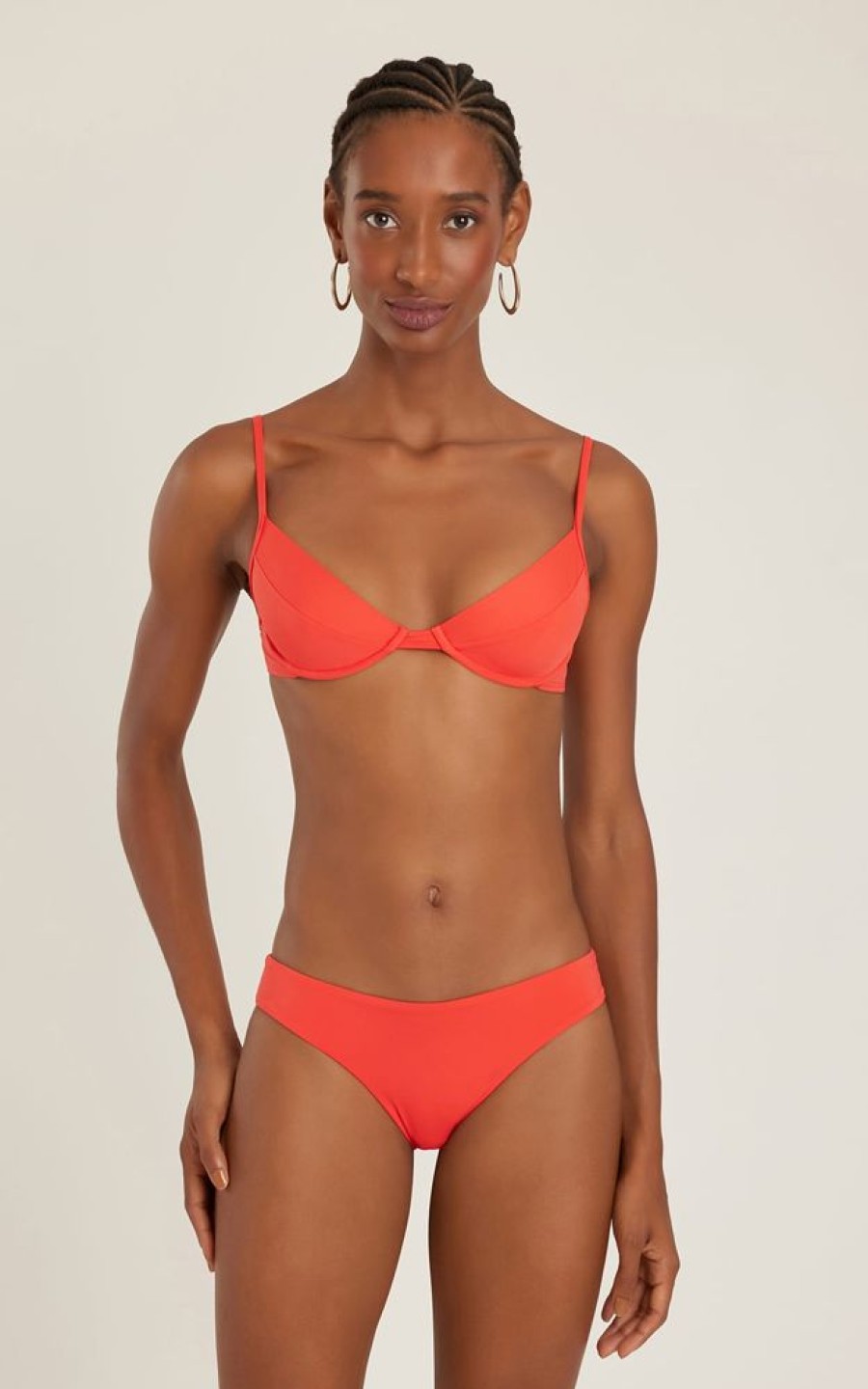 Biquinis Lenny Niemeyer | Sutia Meia Taca Classico Bio Melancia E Calca Athletic Midi Bio Melancia