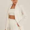 Roupas Lenny Niemeyer | Blazer Alfaiataria Gola Virada Off White