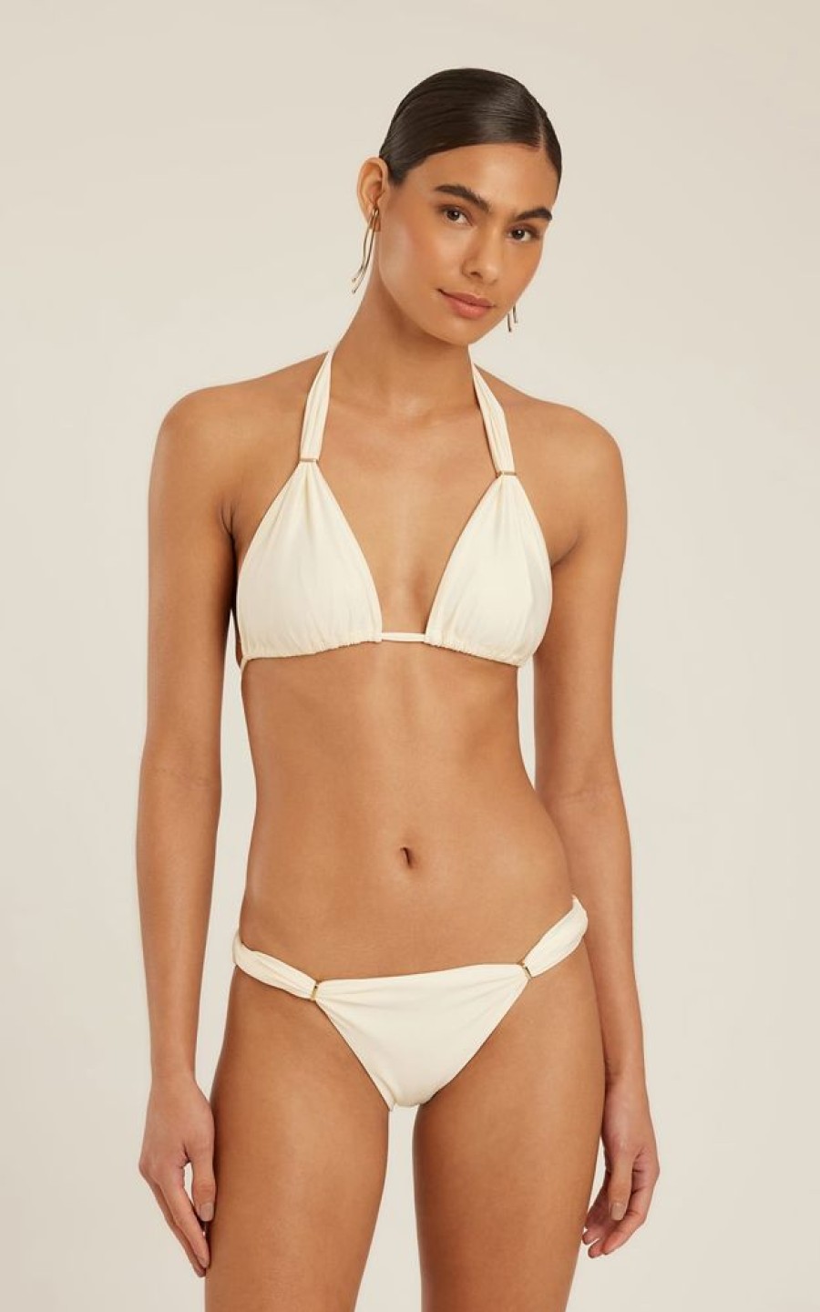 Biowear Lenny Niemeyer | Sutia Lenco Off White E Calca Tubos Preto Off White