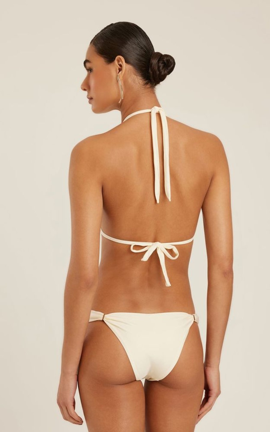 Biowear Lenny Niemeyer | Sutia Lenco Off White E Calca Tubos Preto Off White