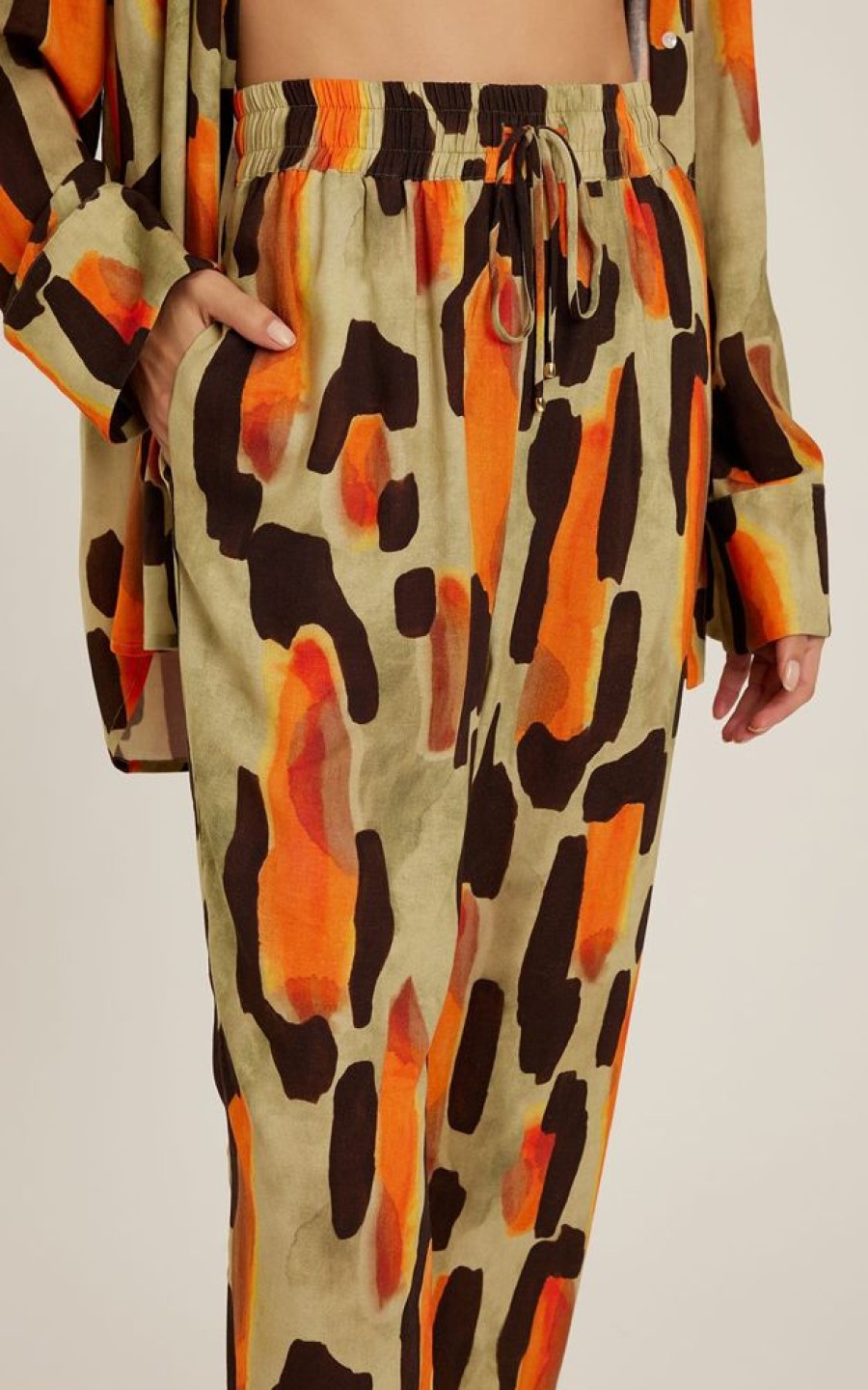 Roupas Lenny Niemeyer | Calca Cos Elastico Caju