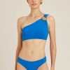 Biquinis Lenny Niemeyer | Top Ombro Argola Bio Topazio E Calca Athletic Midi Topazio