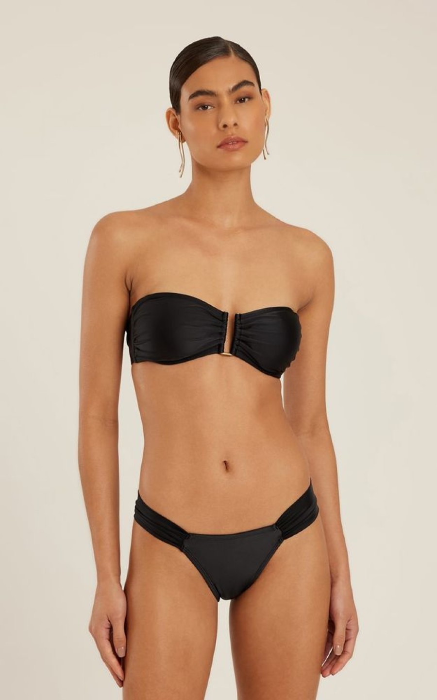 Biowear Lenny Niemeyer | Sutia Rita Preto E Calca Drapeada Preta