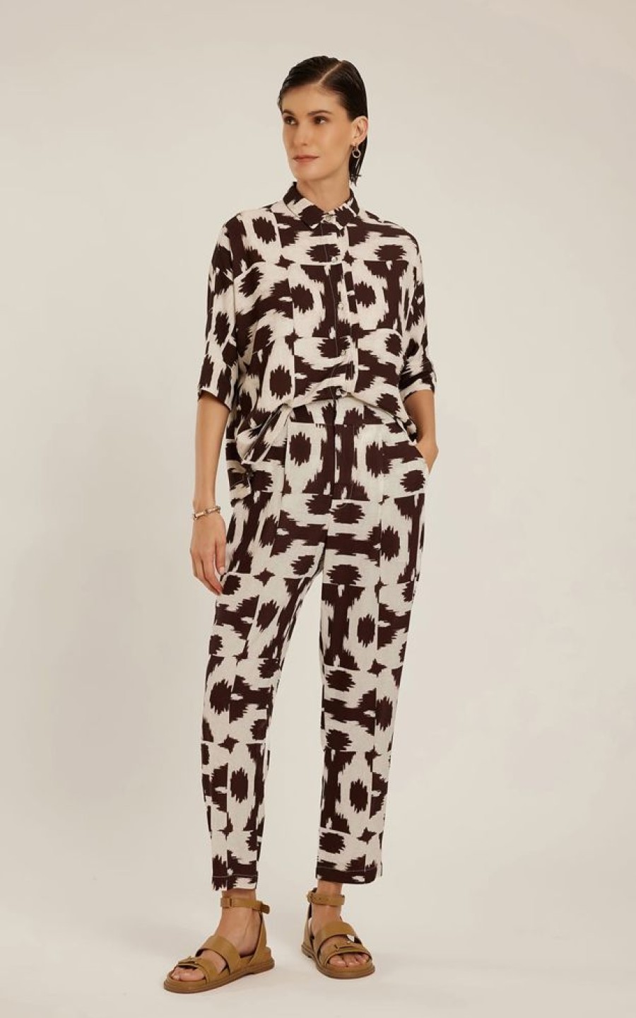 Roupas Lenny Niemeyer | Calca Alfaiataria Cos Largo Puglia