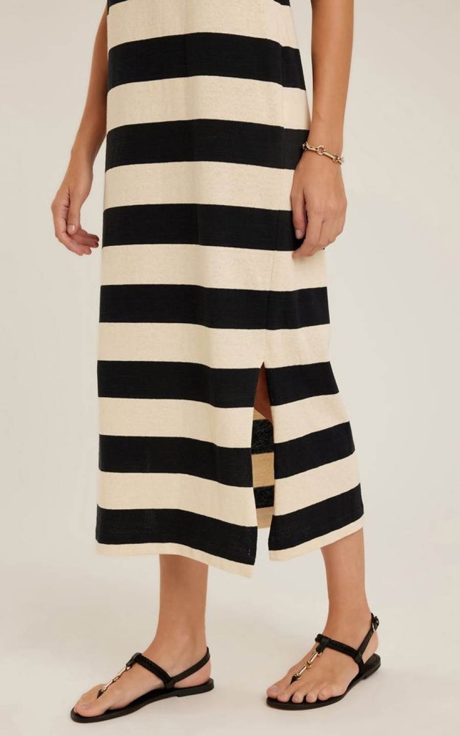 Roupas Lenny Niemeyer | Vestido Amarracao Stripes Listra P/B