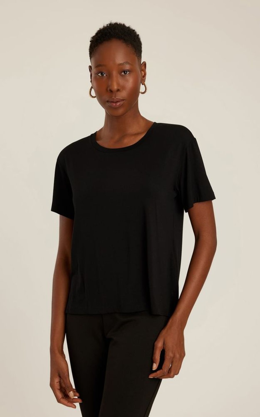 Biowear Lenny Niemeyer | Blusa Modal Quadri Preto