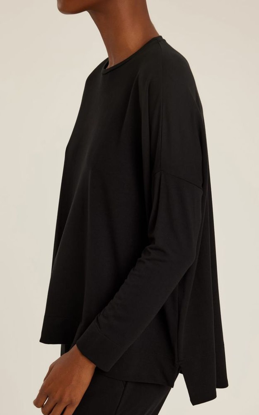 Biowear Lenny Niemeyer | Blusa Moletinho Manga Longa Preto