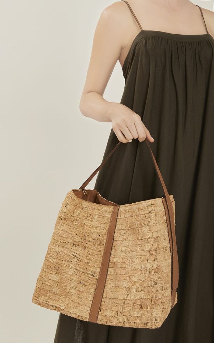 Acessorios Lenny Niemeyer | Bolsa Detalhe Lateral Buriti Natural