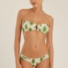Biquinis Lenny Niemeyer | Sutia Bandeau Rita Recycled Jacarta E Calca Drapeada Recycled Jacarta